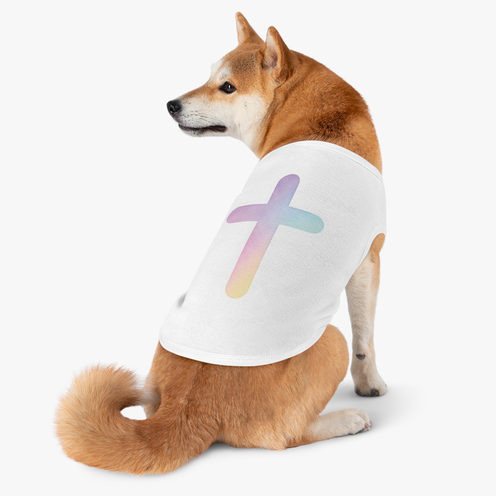 Pastel Cross Pet Tee