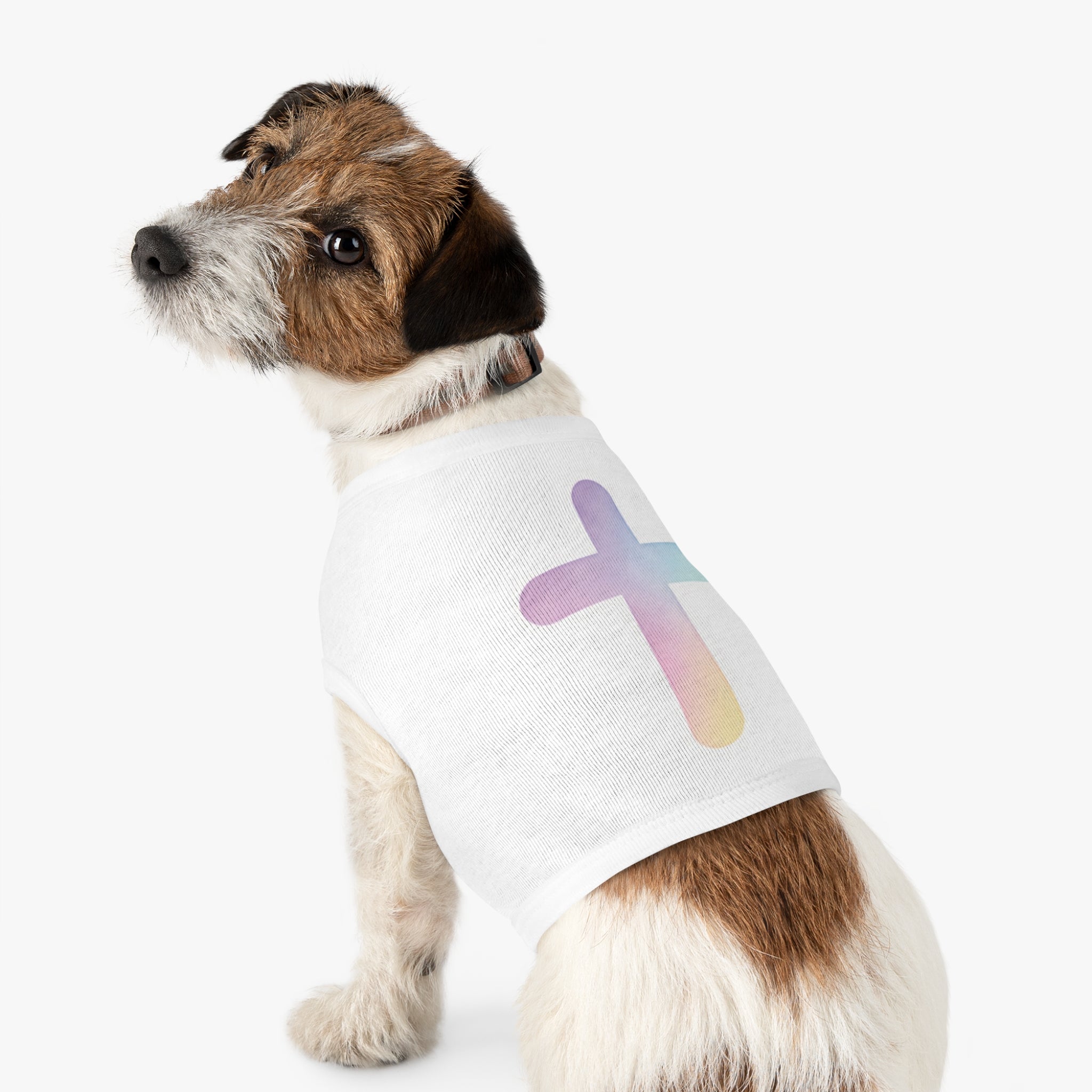 Pastel Cross Pet Tee