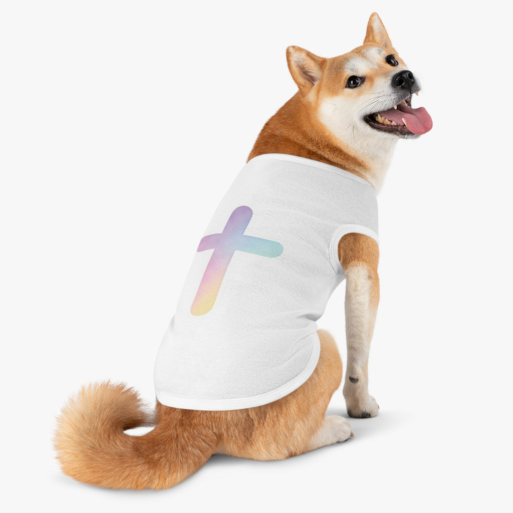 Pastel Cross Pet Tee